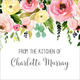 Spring Peonies Square Gift Stickers Image 2 of 3